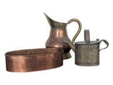 COLLECTION OF 19TH CENTURY BRASS AND COPPER WARES