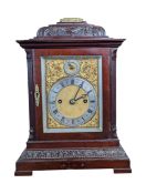 MANNER OF LENZKIRCH - LATE 19TH CENTURY MAHOGANY MANTEL CLOCK