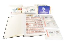 STAMP ALBUM COMPRISING 19TH CENTURY STAMPS AND FIRST DAY COVERS