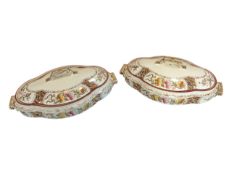PAIR OF LATE 18TH CENTURY WEDGWOOD LIDDED TUREENS