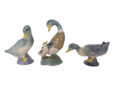 WADE - THREE 1930S VINTAGE CERAMIC DUCK FIGURES