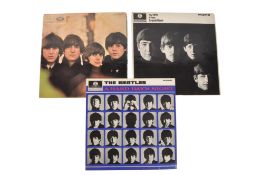 THE BEATLES - THREE LATE 20TH CENTURY LP VINYL RECORDS