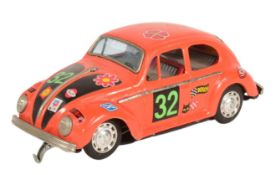VINTAGE 1970s TAIYO 'LOVE LOVE BEETLE' TINPLATE CAR