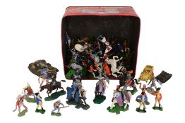 COLLECTION OF BRITAINS MODEL SOLDIERS INC SWOPPET KNIGHTS