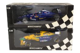 DIECAST - X2 BOXED MINICHAMPS 1/18 SCALE F1 RACING CARS