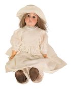 DOLLS - VINTAGE GERMAN BISQUE HEADED DOLL