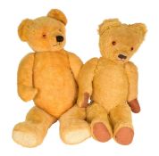 TEDDY BEARS - X2 LARGE VINTAGE SOFT TOY TEDDY BEARS