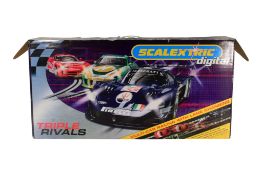 SCALEXTRIC - HORNBY DIGITAL SCALEXTRIC TRIPLE RIVALS SET