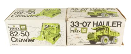 DIECAST - X2 CONRAD MADE 1/40 SCALE TEREX CONSTRUCTION MODELS