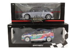 DIECAST - X2 BOXED MINICHAMPS 1/18 SCALE DIECAST MODELS