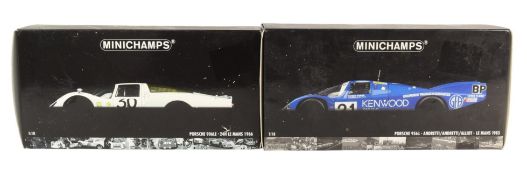 DIECAST - X2 MINICHAMPS 1/18 SCALE DIECAST MODEL CARS