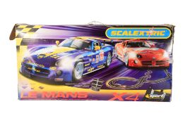 SCALEXTRIC - HORNBY LE MANS X4 SLOT CAR RACING SET