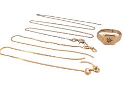 COLLECTION OF HALLMARKED 9CT GOLD JEWELLERY
