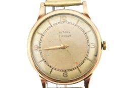 HALLMARKED 9CT GOLD ROTARY WRISTWATCH