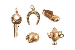 ASSORTMENT OF GOLD CHARMS