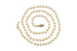 9CT GOLD & CULTURED PEARL NECKLACE