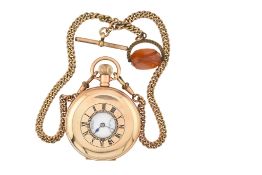 PARSONS OF BRISTOL RELIANCE LEVER HALF HUNTER POCKET WATCH