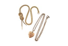 9CT GOLD BRAZILIAN LINK KNOT NECKLACE CHAIN