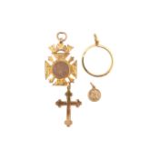 COLLECTION OF 9CT GOLD PENDANTS