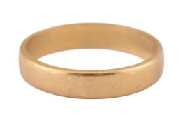 HALLMARKED 18CT GOLD BAND RING