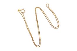 ITALIAN 14CT GOLD BOX LINK CHAIN NECKLACE