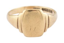 HALLMARKED 9CT GOLD SIGNET RING