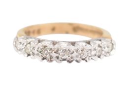 HALLMARKED 9CT GOLD & DIAMOND RING