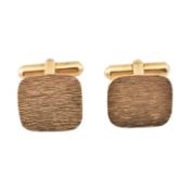 PAIR OF HALLMARKED 9CT GOLD CUFFLINKS