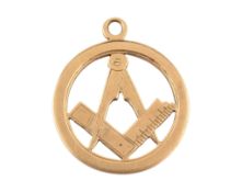 EARLY 20TH CENTURY 18CT GOLD MASONIC PENDANT
