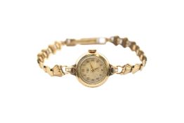 9CT GOLD ROTARY LADIES WRISTWATCH