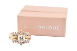14K DIMONIQUE CZ STACKING RING