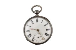 VICTORIAN WALTHAM MASS SILVER POCKET WATCH