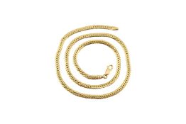 ITALIAN 18CT GOLD FRANCO LINK CHAIN NECKLACE