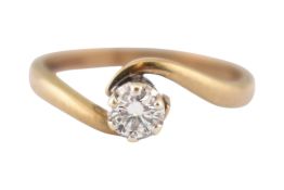 HALLMARKED 9CT GOLD & DIAMOND CLUSTER RING