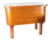 MORCO FURNITURE - A MID 20TH CENTURY MORCO WALNUT SEWING BOX