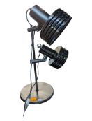 DANISH MODERN DESIGN - TWIN SPOTLIGHT TABLE LAMP