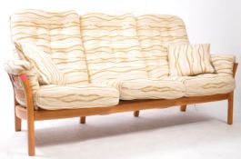 ERCOL FURNITURE - 20TH CENTURY SAVILLE MODEL RANGE SOFA SETTEE