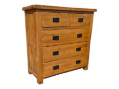 CONTEMPORARY OAK FURNITURE LAND OAK CHEST OF DRAWERS