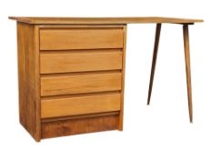MANNER OF LINDEN FURNITURE MID CENTURY TEAK WRITING TABLE DESK