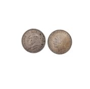 1935 SILVER ROCKING HORSE CROWN & 1937 SILVER CORONATION CROWN COINS