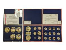 WINDSOR MINT - THREE COMMEMORATIVE COIN SETS