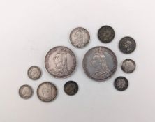 COLLECTION OF 19TH & 20TH CENTURY SILVER COINS