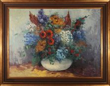 F. SZEKELY (HUNGARY, 20TH CENTURY) - OIL ON CANVAS STILL LIFE PAINTING
