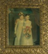 UNKNOWN - AFTER EDWARDIAN LITHOGRAPH ON PAPER PAINTING