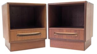 WILKINS FOR G PLAN - FRESCO RANGE - PAIR OF TEAK BEDSIDES