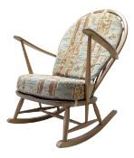 ERCOL - VINTAGE MID CENTURY BEECH AND ELM ROCKING CHAIR