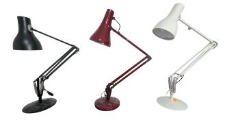 THREE MID 20TH CENTURY ANGLEPOISE DESK LAMPS