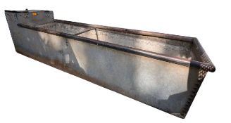 20TH CENTURY GALVANISED STEEL WATER / FEEDING TROUGH