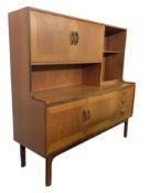 G PLAN - SIENNA RANGE - RETRO TEAK HIGHBOARD / SIDEBOARD