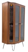 G PLAN - MID CENTURY TEAK AND GLASS DISPLAY CABINET